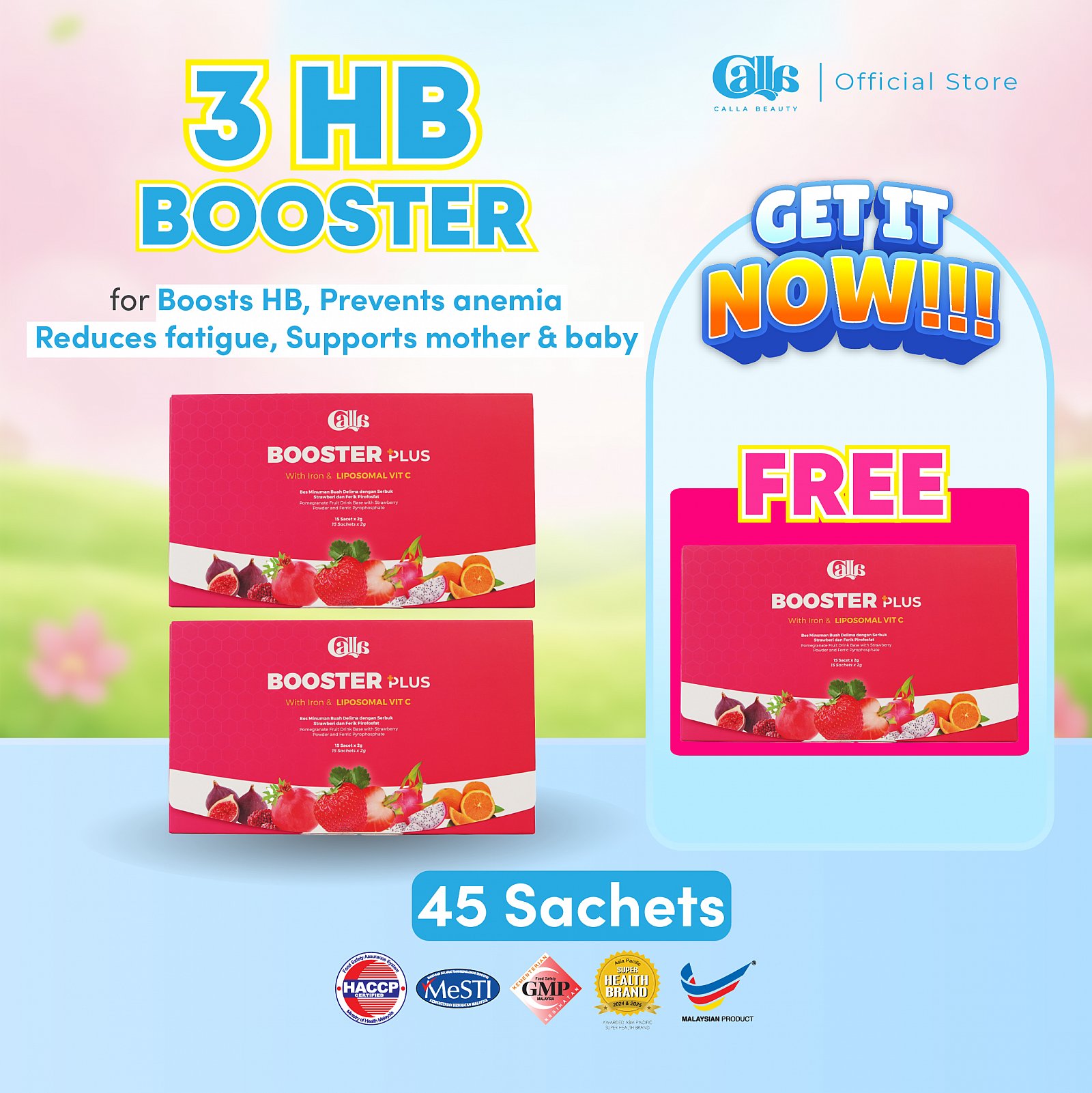 HB Booster Plus (15 sachets)